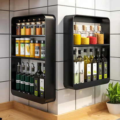 Plastic Kitchen Bathroom Shelf Organizer