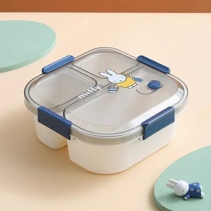 3 Compartment Lunch Box with Spoon